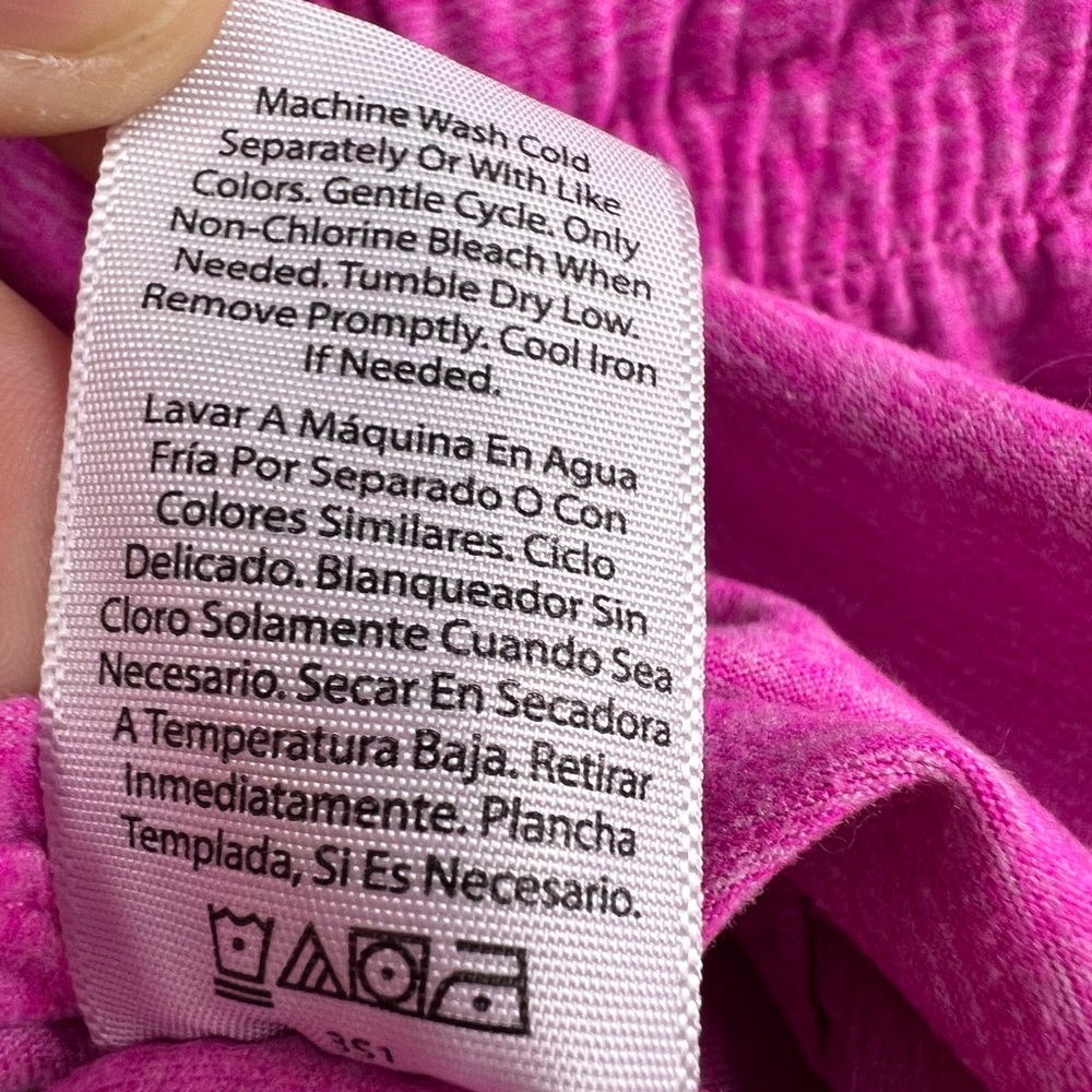 Athletic Works Pink Drawstring Lounge Shorts XXL 20 Stretchy Pockets Soft - Picture 9 of 9